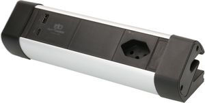 multiprise Office Line 1x type 13 1x USB A 1x USB C, PD+QC