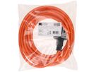 PUR câble secteur H07BQ-F3G1.5mm2 5m orange type 23 IP55