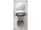 combinaison bouton NO/NF / type 13 ta.2x1 ENC exo IP55 blanc
