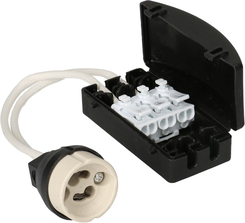 telaio di montaggio Ø80 cromo per lampade a LED con base GU10