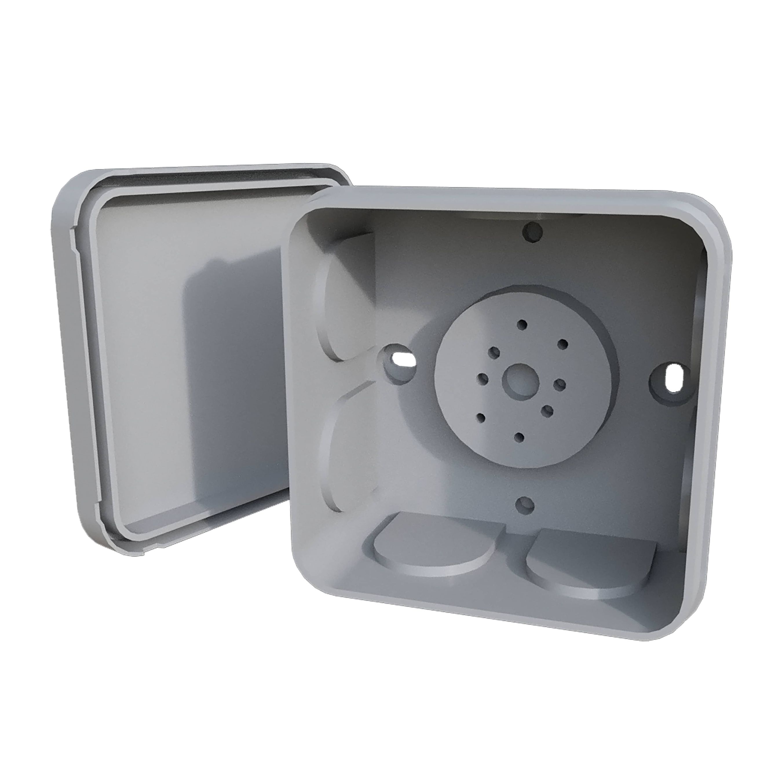 Abzweigdose 80x80x50mm AP leer IP65 grau