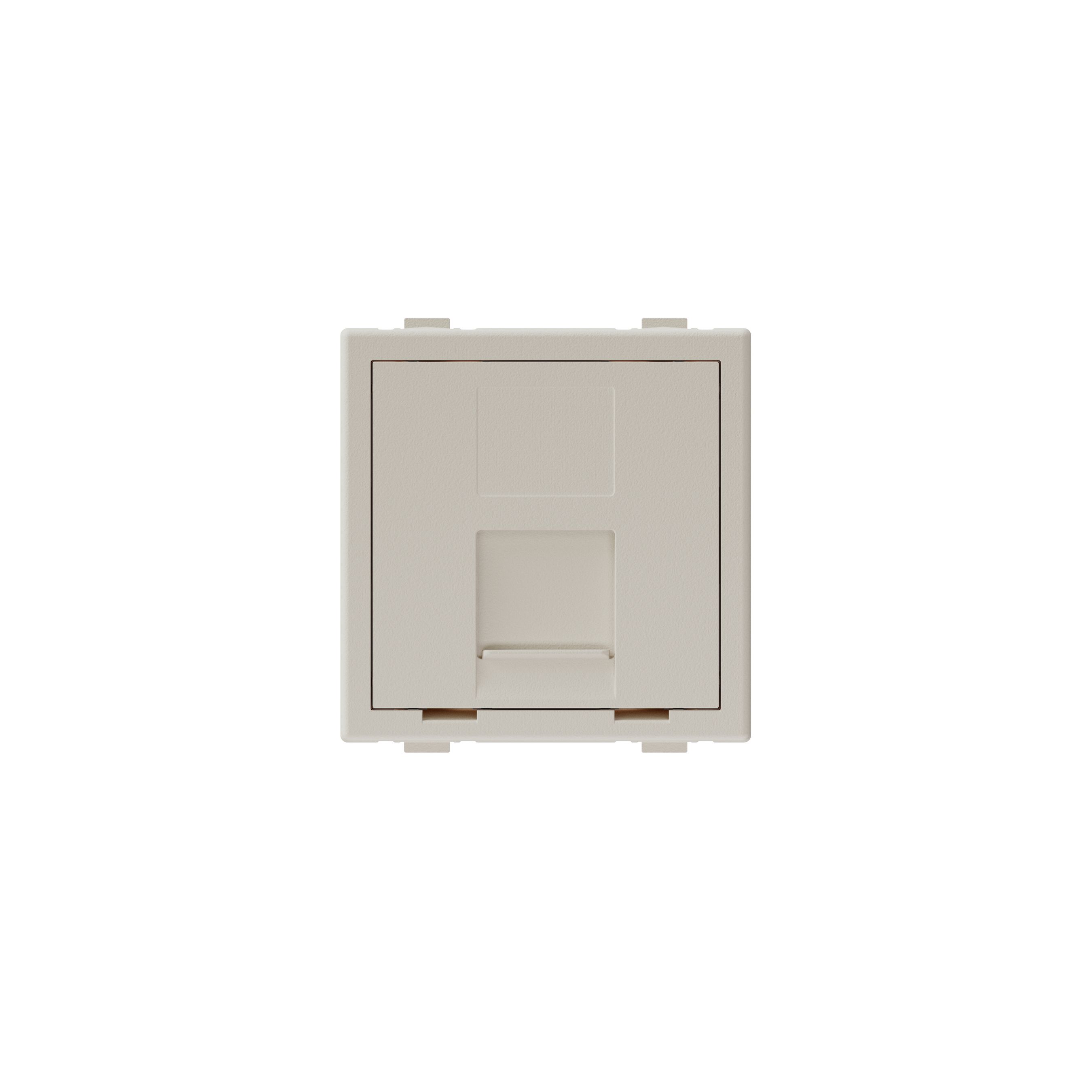 accessoire multimédia 45x45 blanc couverture pour 1x RJ45