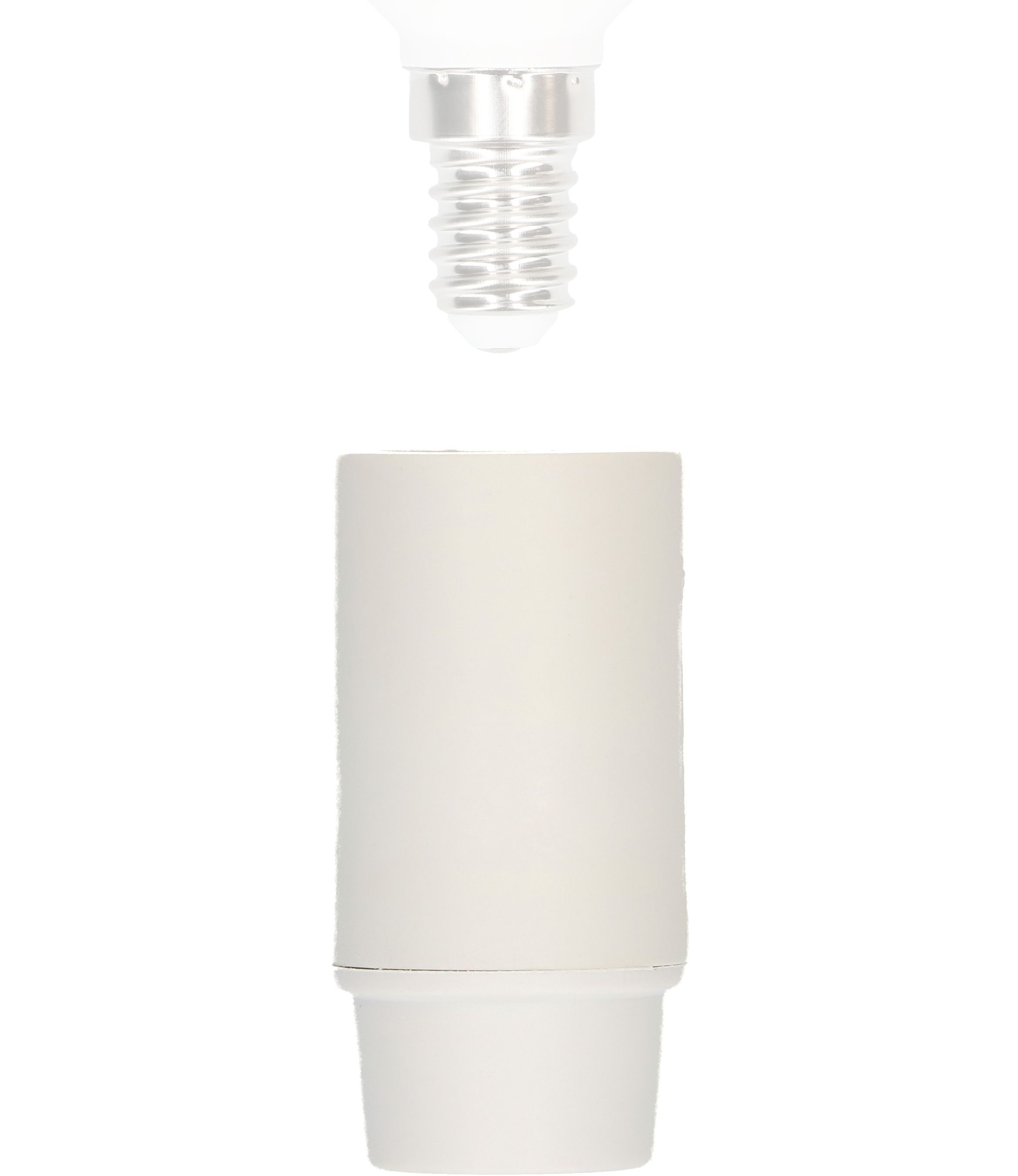 douille E14 manteau lisse M10x1 blanc