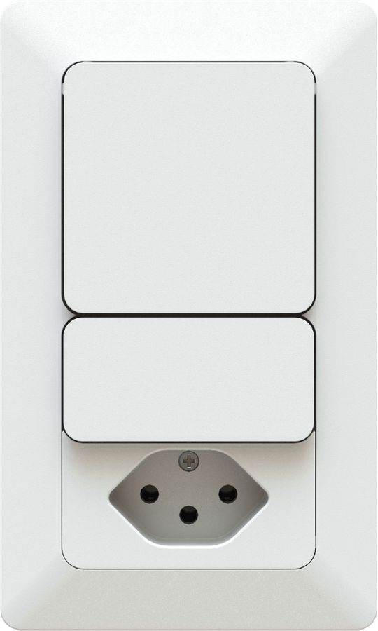 combinaison interrupteur s3 / s3/type 13 ta.2x1 AP priamos blanc