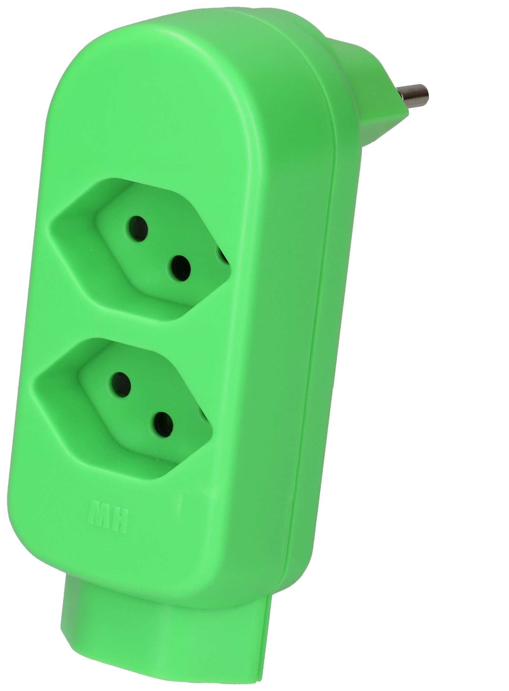 Multi adaptateur ADAPT 2+1x type 13 vert fluo rotatif BS