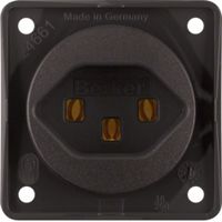 prise 1x type 23 appareil avec plaque frontale Berker Integro bn