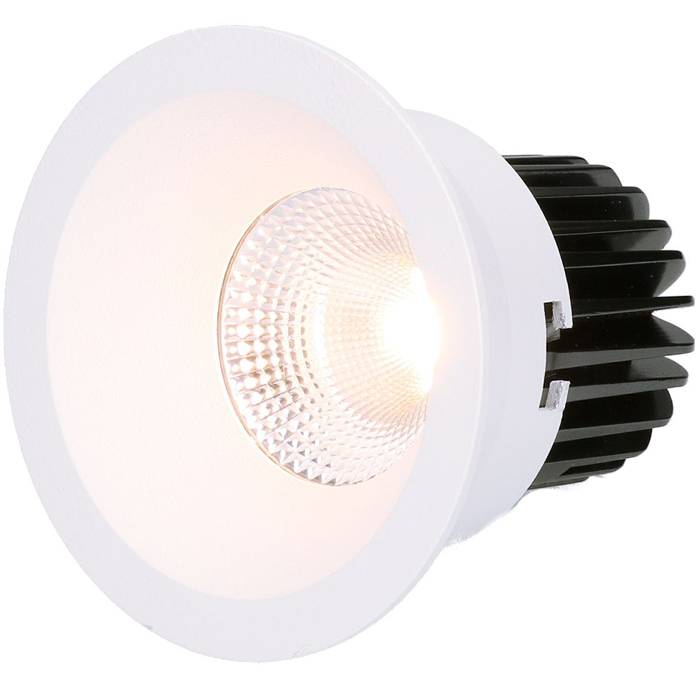 LED-Einbauspot ATMO Ø80 weiss 3000K 960lm 38°