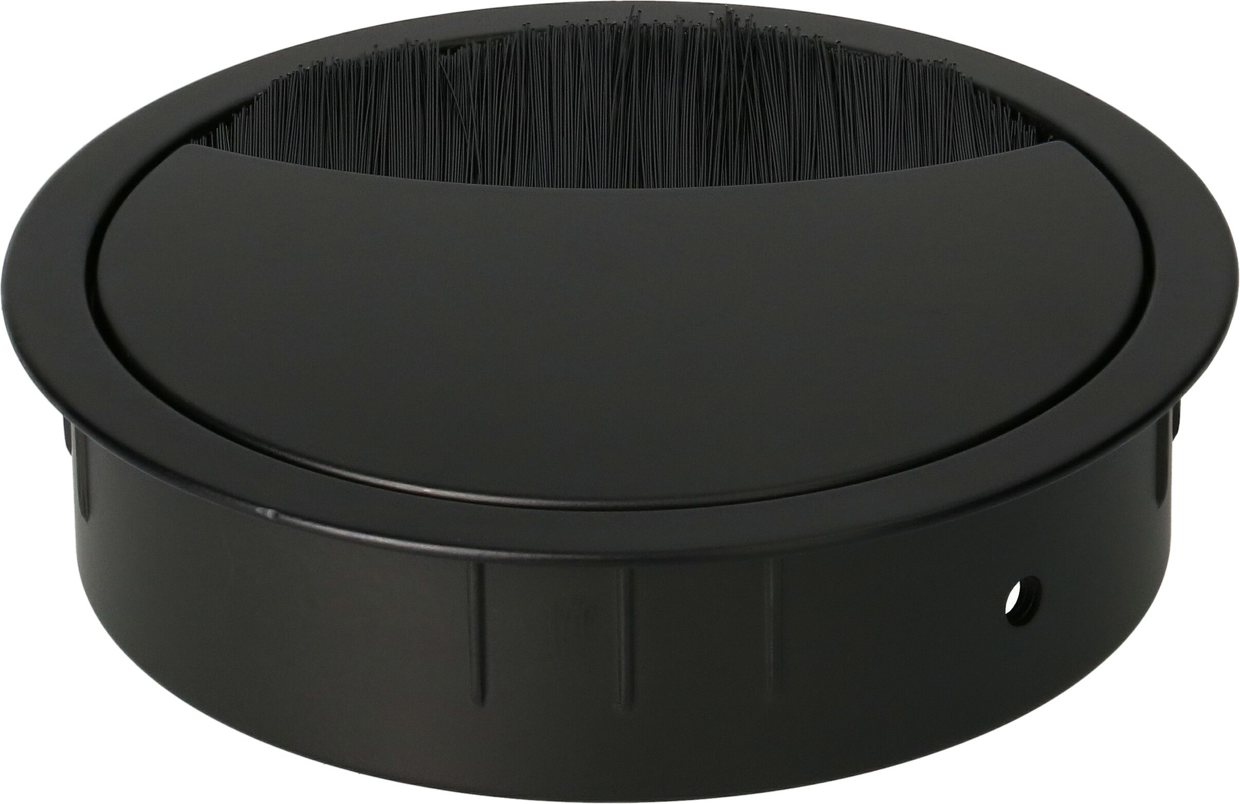 passe-câble 80mm rond noir