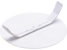 rosette de plafond rond plat cintre en plastique blanc
