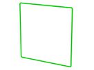 profilo decorativo dim.1x1 priamos verde / 4 pezzi