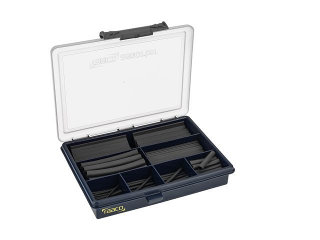 Kit de flexibles thermorétractables BLACK 130 pièces