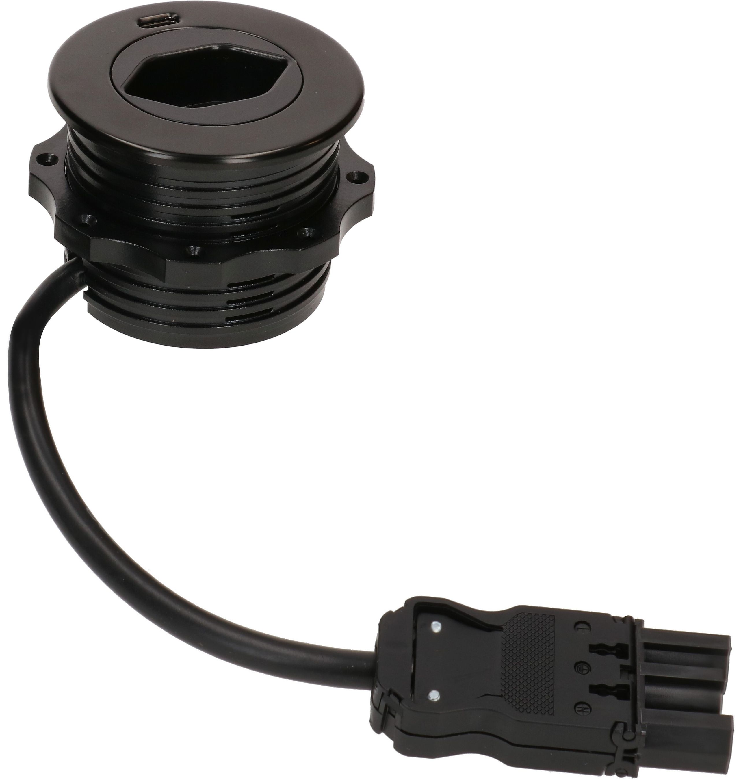 SOLO Steckdoseneinheit schwarz 1x Typ 13 1x USB-C