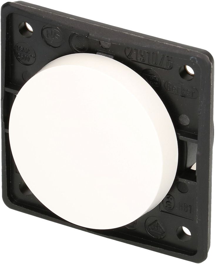 bouton-poussoir à bascule 1 NO Integro Flow/Pure IP44 blanc