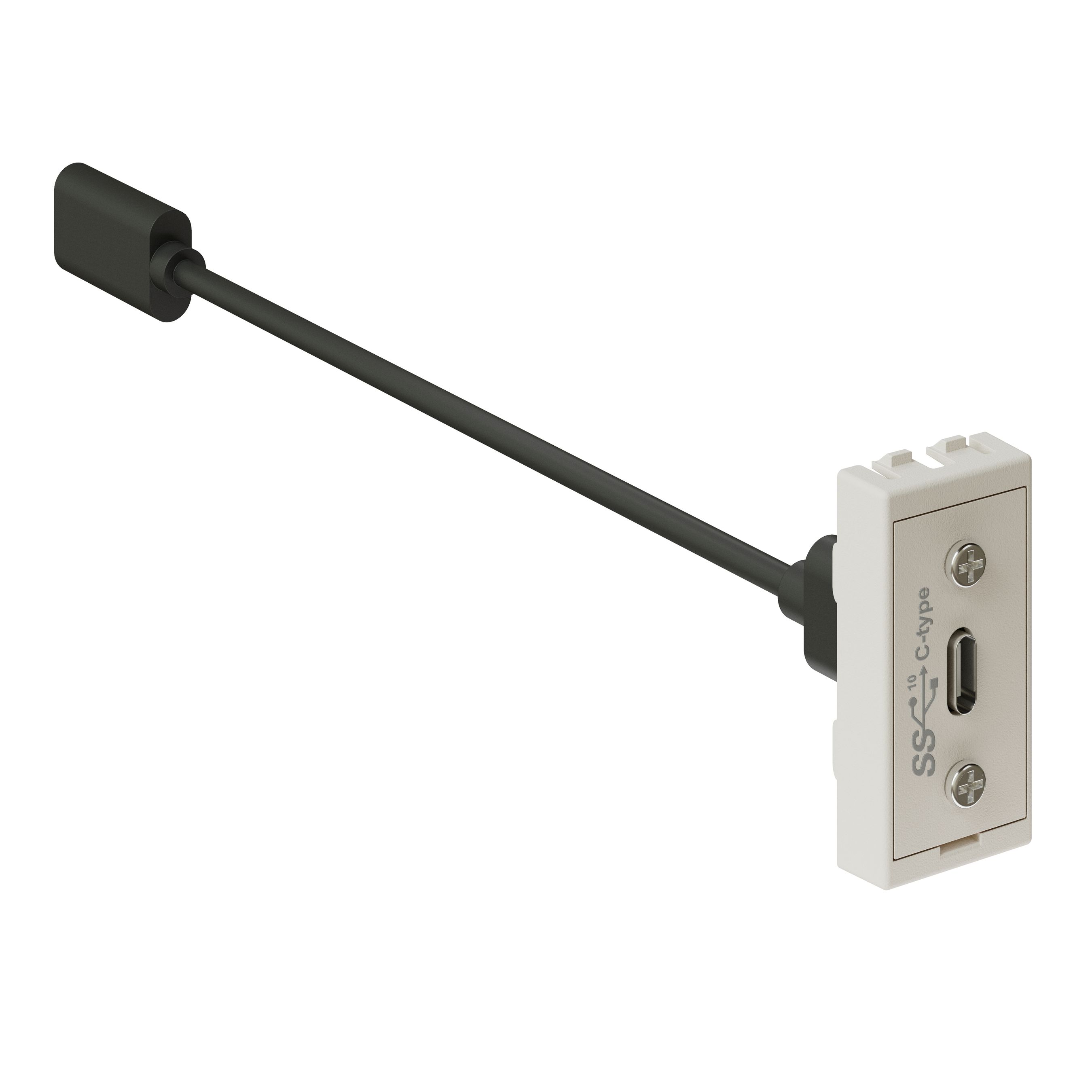 accessoire multimédia 45x22.5 blanc 1x USB-C 3.1 data