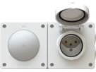 combinaison interrupteur s3 ill. / type 13 ta.2x1 AP exo IP55 bc