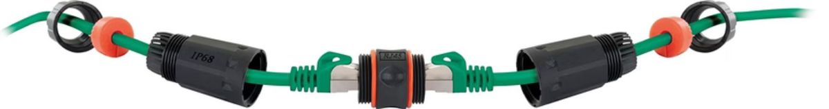 connecteur câble IP68 coupleur réseau double Cat. 6A