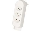 multi adaptateur ADAPT 3+1x type 13 blanc rotatif