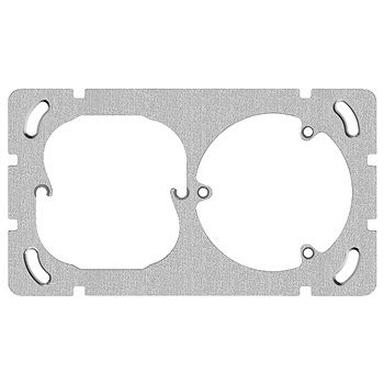 Plaque de fixation ta.1x2 avec fixation en 3 points EdizioDue