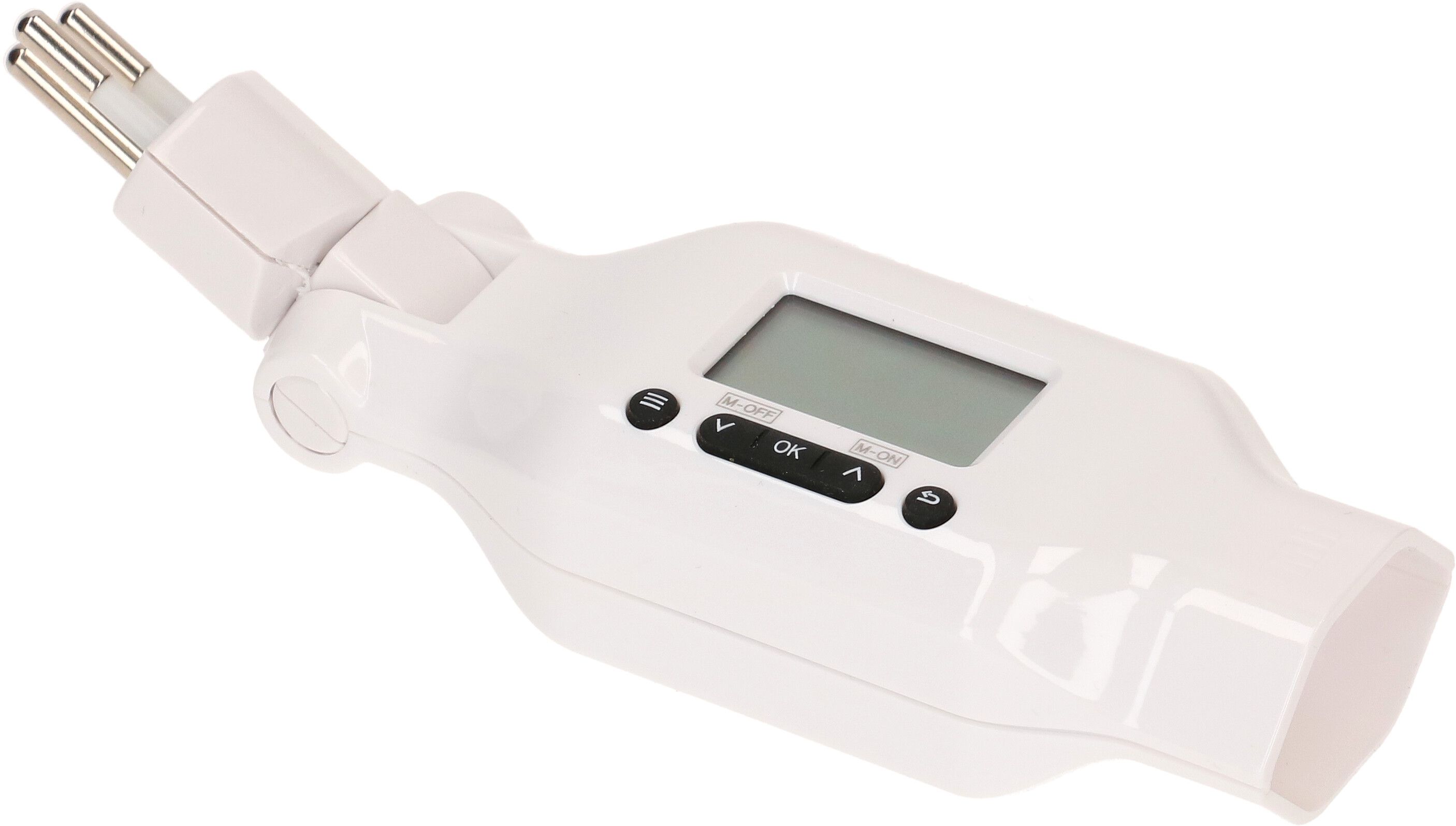 programmateur horaire multifonctionnel numériques clip-clap blanc