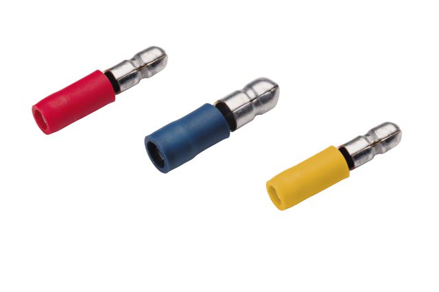 Connecteur rond isolé 1.5-2.5mm² dia. fiche 5mm bleu PVC