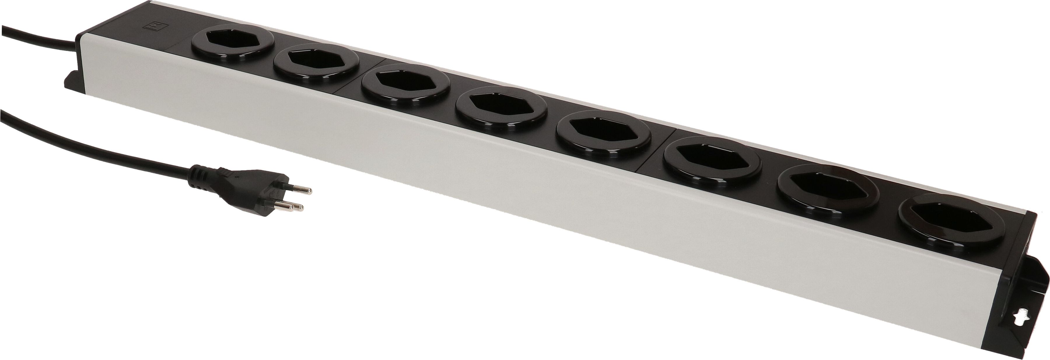 multiprise Power Line 8x type 13 gris/noir 1.5m
