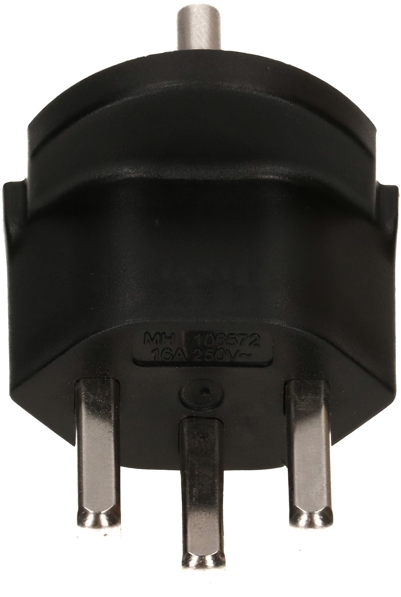 adaptateur fixe type 23 / Schuko CEE 7/7 avec joint noir