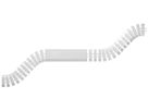 serpentine de câble Pro 80 1.00m blanc RAL9003