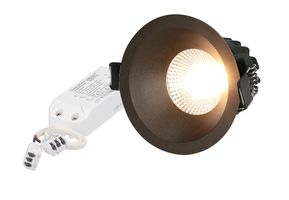 spot encastré à LED ATMO Ø68 noir 3000K 700lm 36°