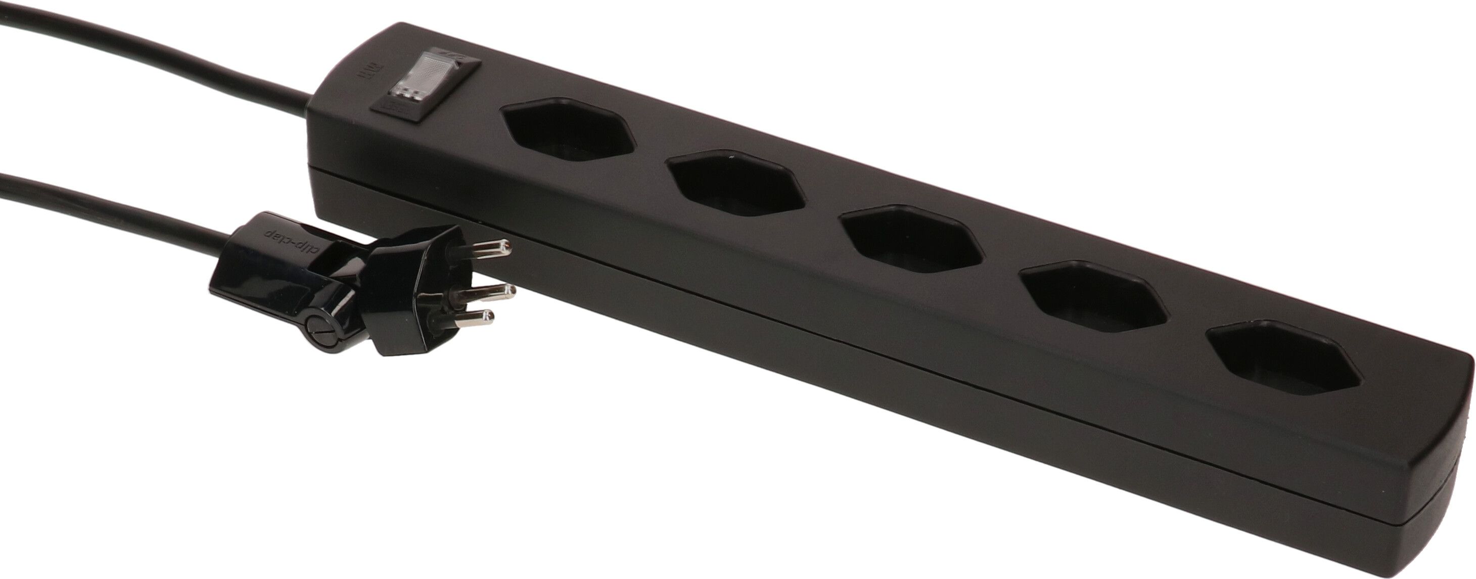 multiprise Safety Line 5x type 13 90° BS nr interrupteur 2m cli.