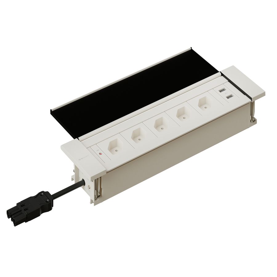 NEXO bloc multiprise blanc 5x type 13 1x USB-C/C