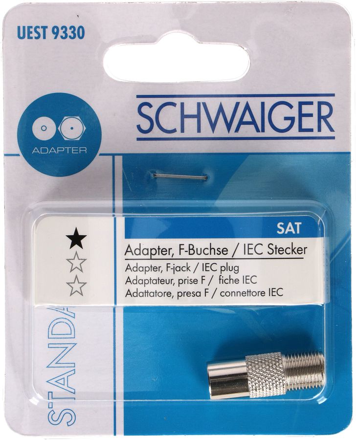 Adaptateur, prise F / Fiche IEC