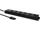 Steckdosenleiste Power Line 6x Typ 13 schwarz/schwarz 3.0m AC 166