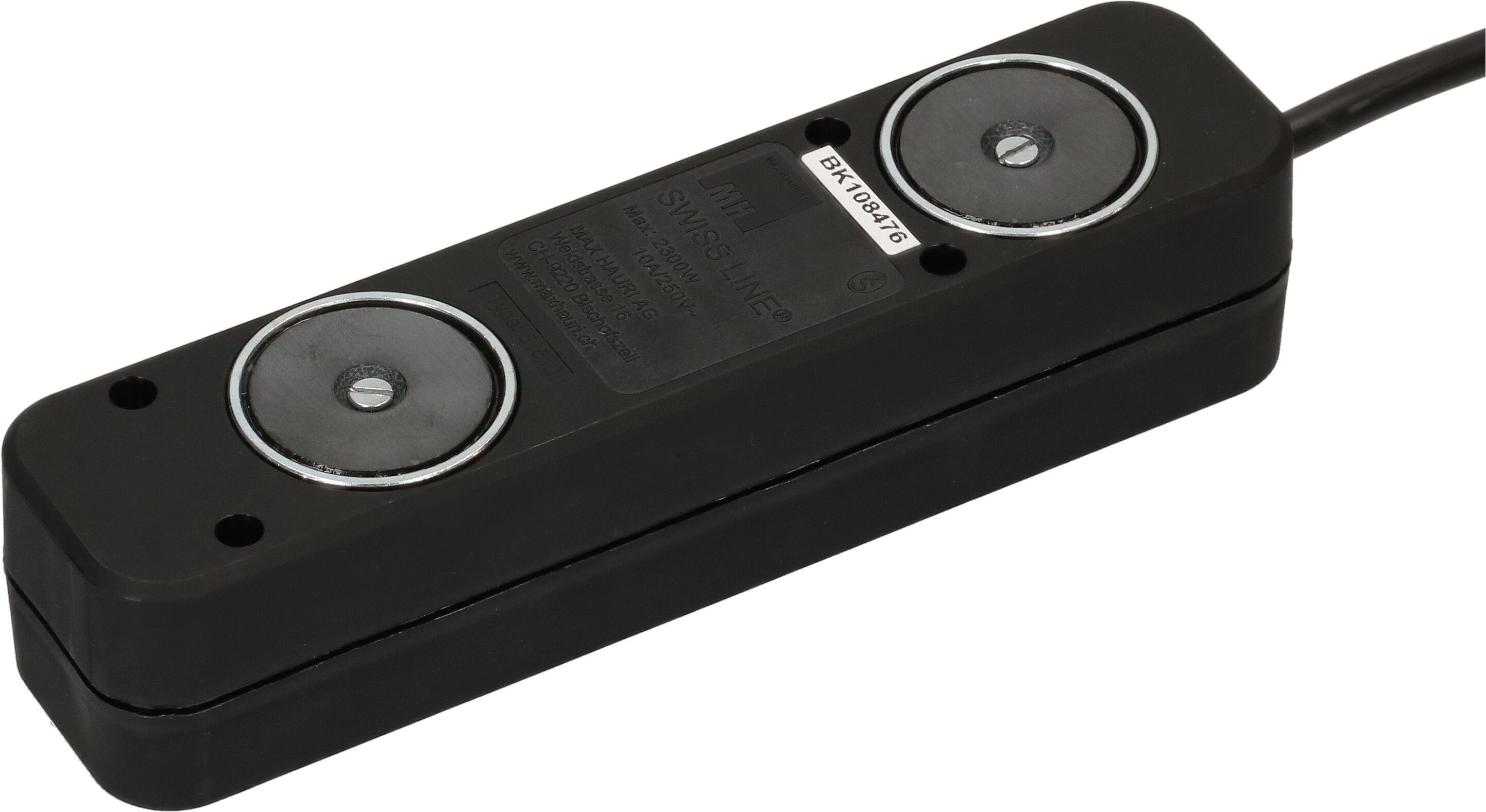 multiprise Swiss Line 5x type 13 noir aimant 5m