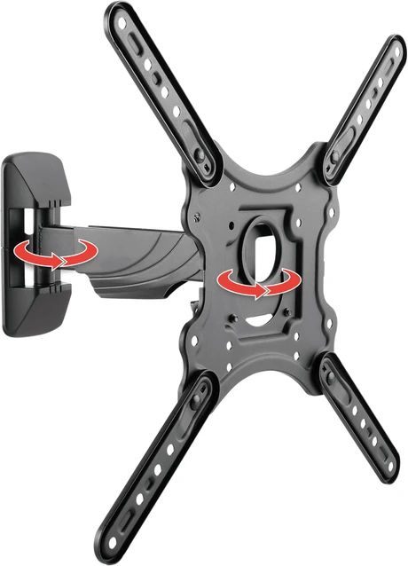 support TV mural MOTION 3 noir inclinable/orientable jusqu'à 35kg