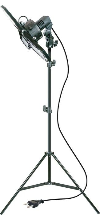 trépied avec douille E27 noir