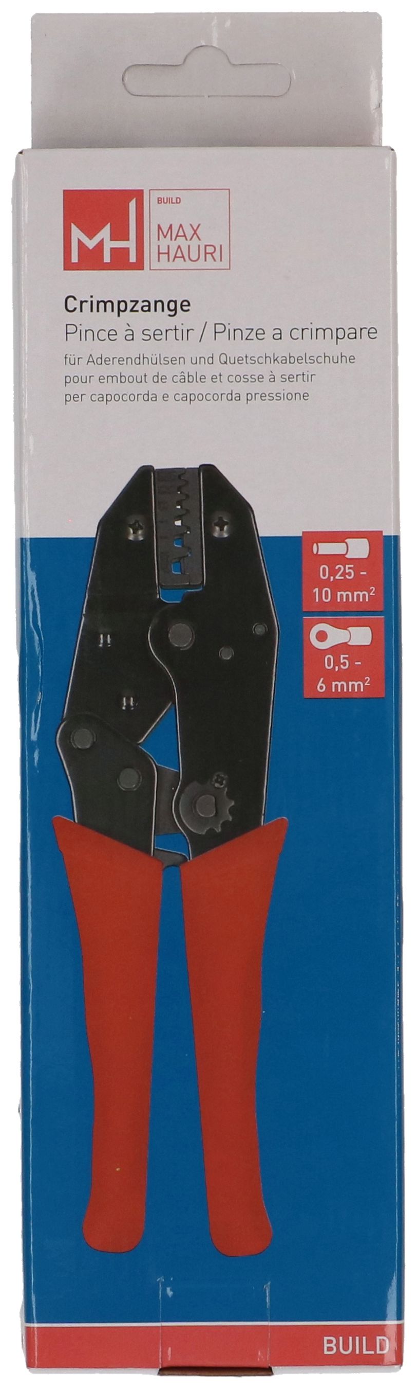 pince à sertir pour embout de câble et cosse à sertir