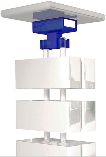 garniture serpentine de câble Cube SL 0.75m noir RAL9005 aimant