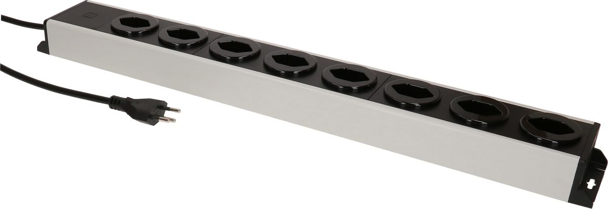 multiprise Power Line 8x type 13 gris/noir 1.5m