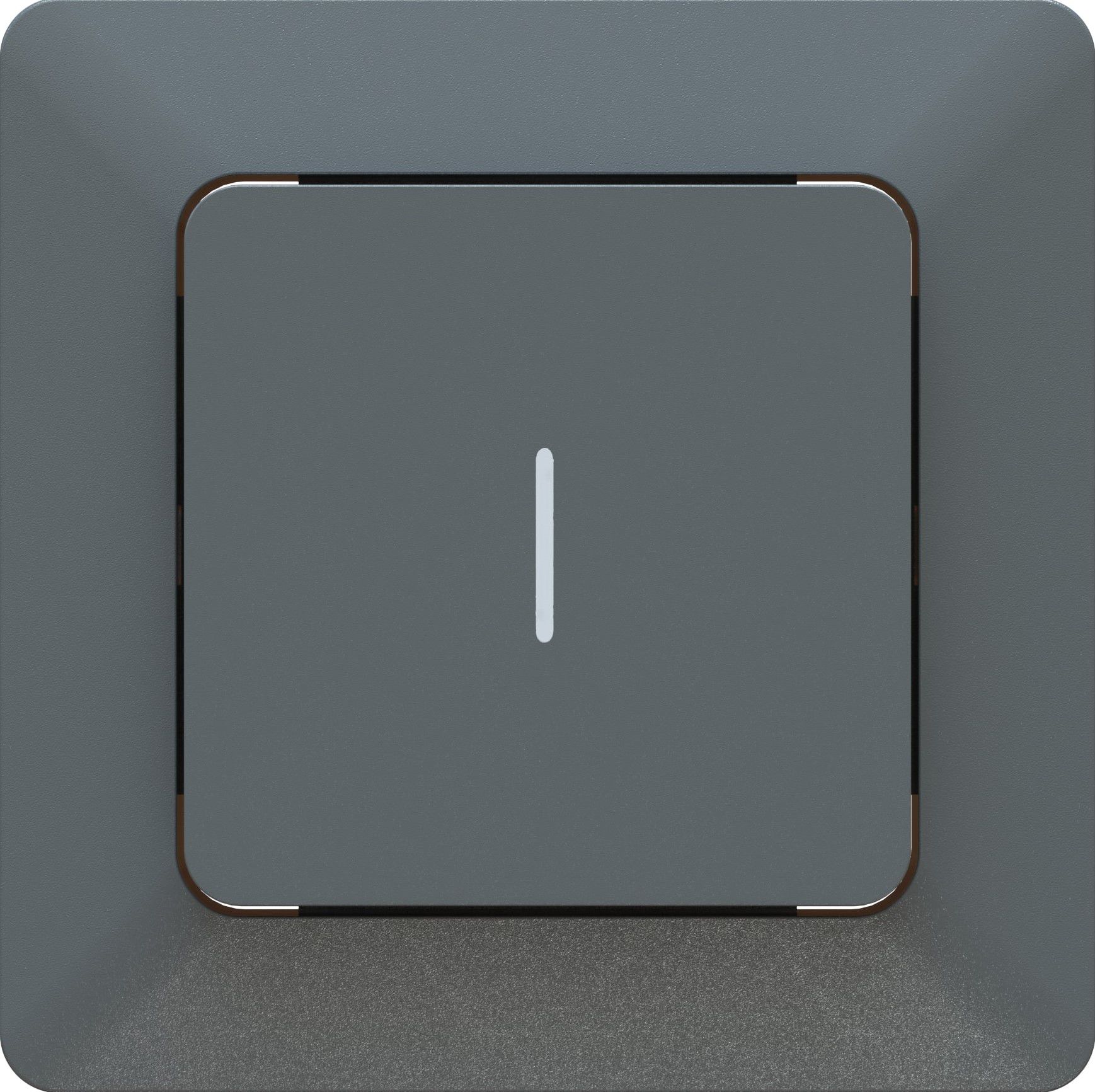 bouton-poussoir NO/NF illuminé AP priamos anthracite