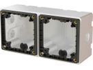 alloggiamento dim.2x1 AP exo IP55 bianco