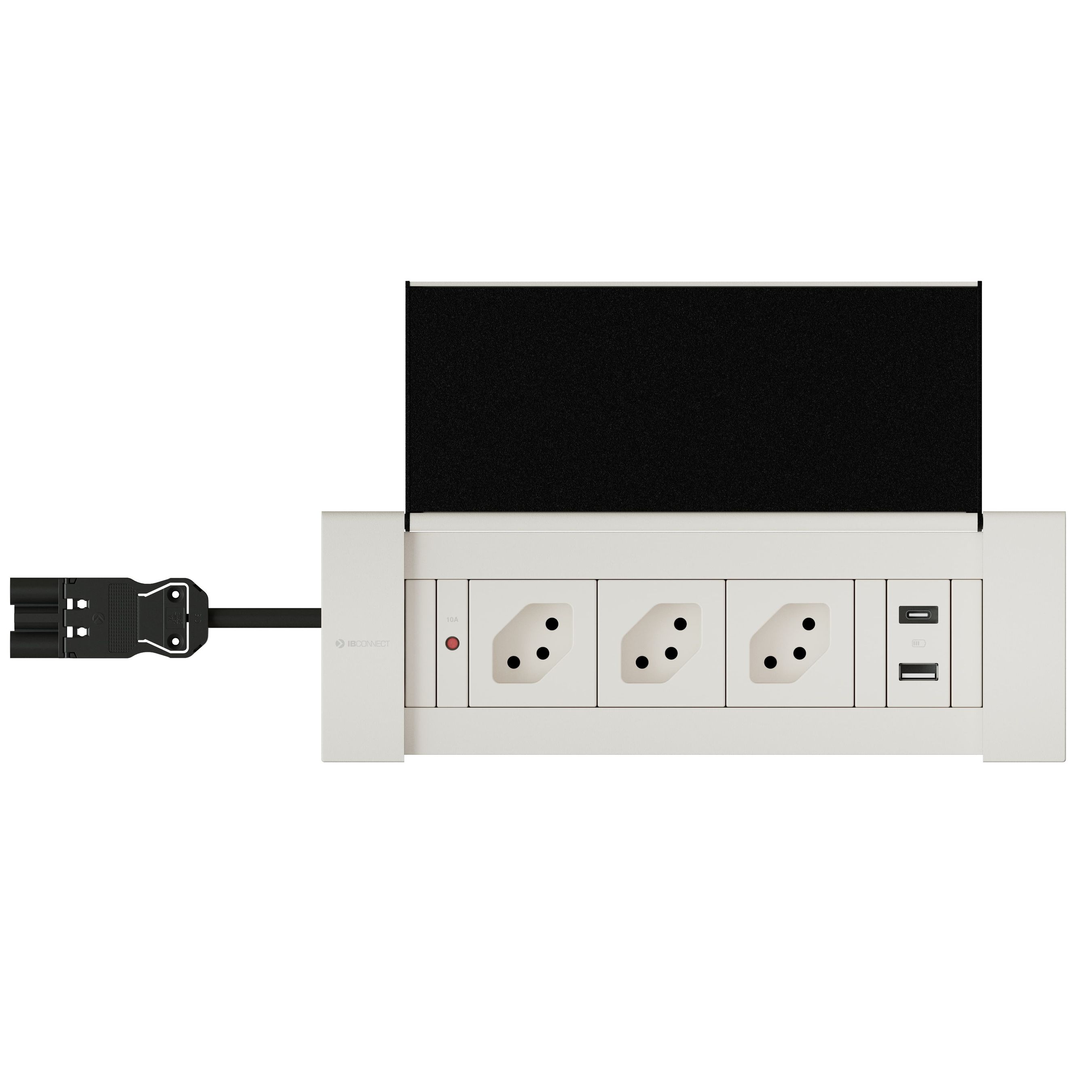 NEXO presa multipla bianco 3x tipo 13 1x USB-A/C