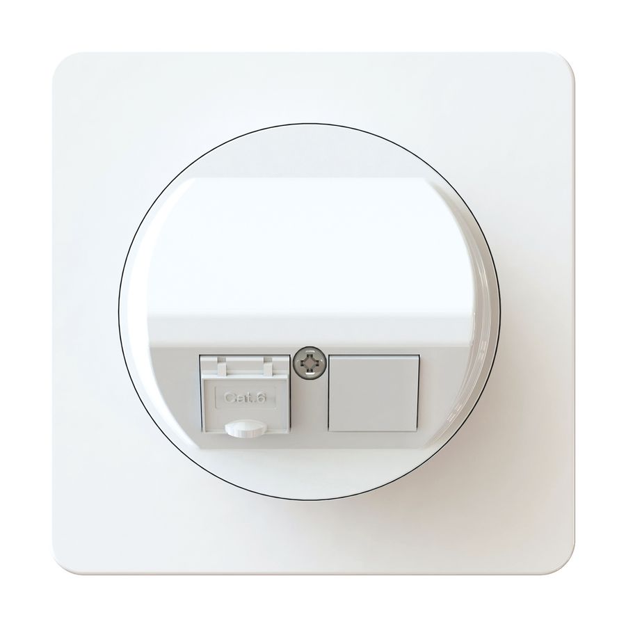 rete 1x RJ45 Cat. 6 non schermato / 1x ciaca INC maxONE bianco