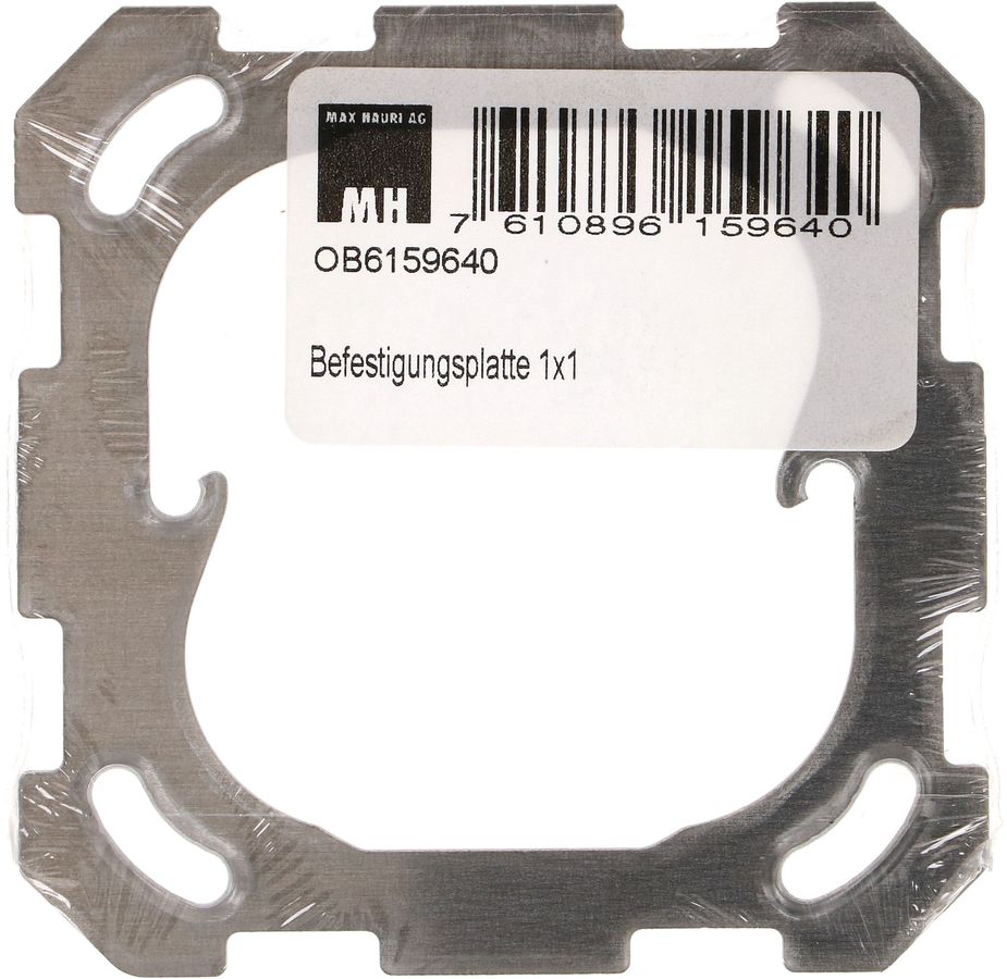 Befestigungsplatte Gr.1x1 EdizioDue