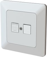 prise réseau 1x RJ45 cat.6 non blindé / 1x blind ENC priamos bc