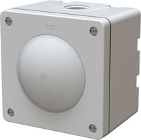 bouton-poussoir NO/NF illuminé AP exo IP55 gris clair