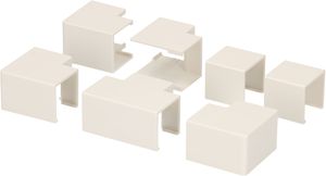 Raccords de goulotte 16x16mm blanc assorti 7 pcs.