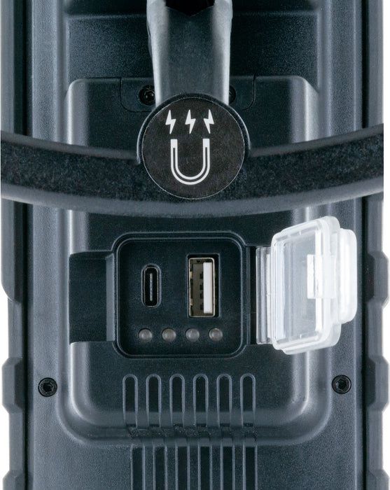 projecteur de travail rechargeable LED 2x 5W pliable noir/jaune