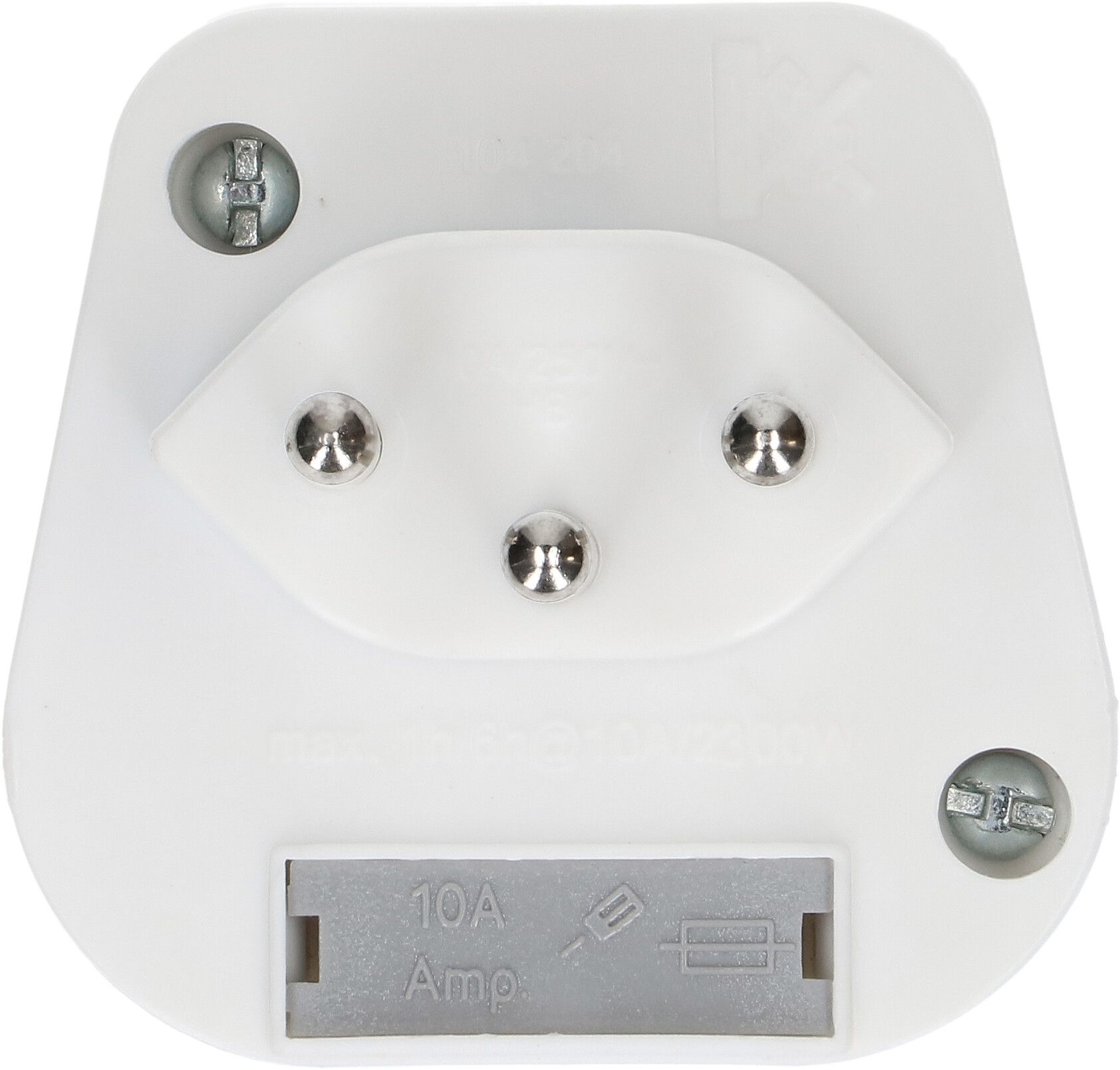Reiseadapter Typ 12 / Grossbritannien 3-polig weiss