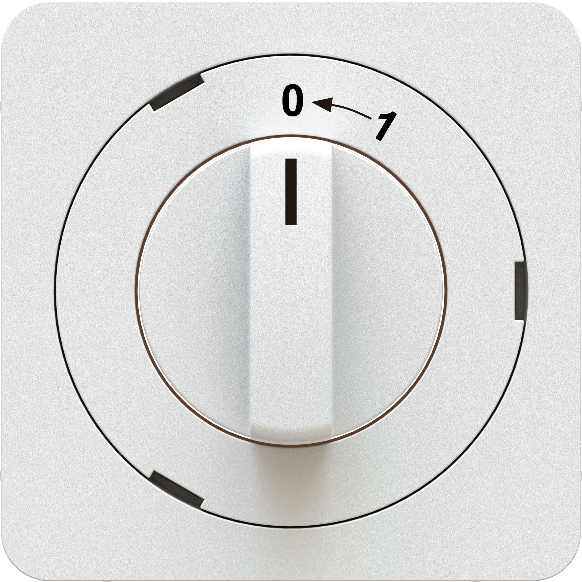 Schwenktaster Schliesser/2L 0<=1 Einsatz +Frontplatte priamos ws