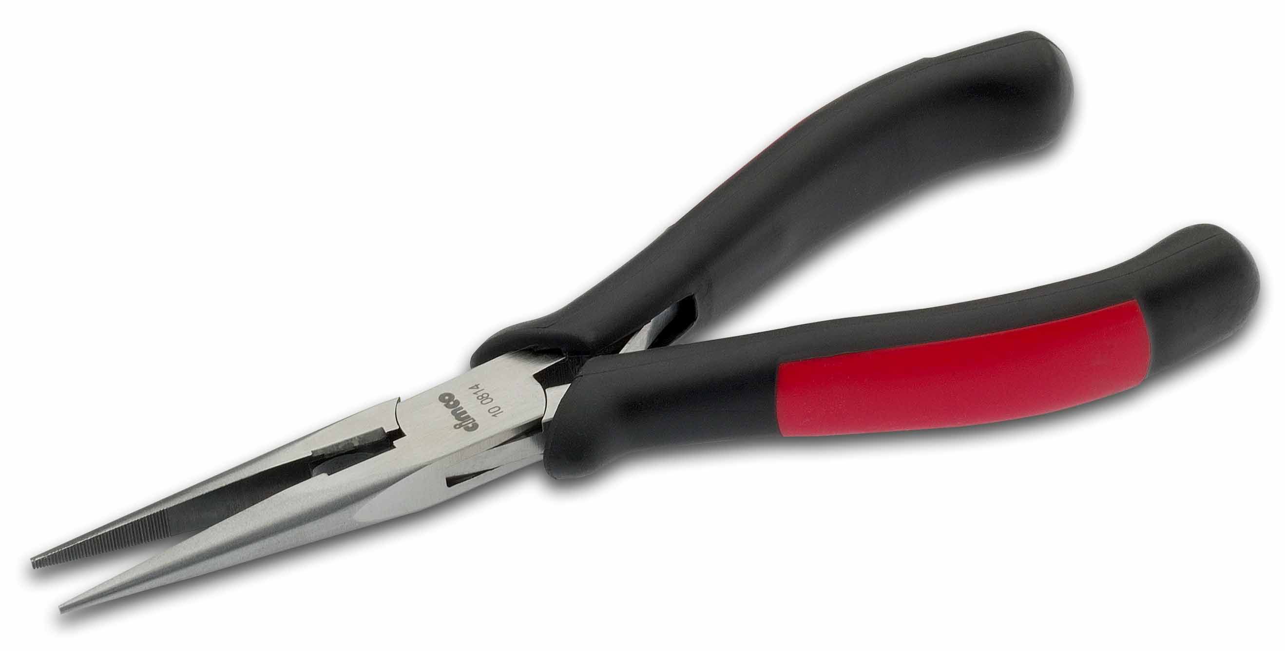 Pinces à bec électro. avec tranchant droite pointe 2.5x1.5mm